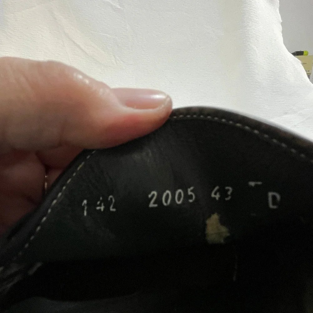 Gucci Horsebit Loafers Mens EU43 Black Leather Made Italy Rubber Sole Vintage